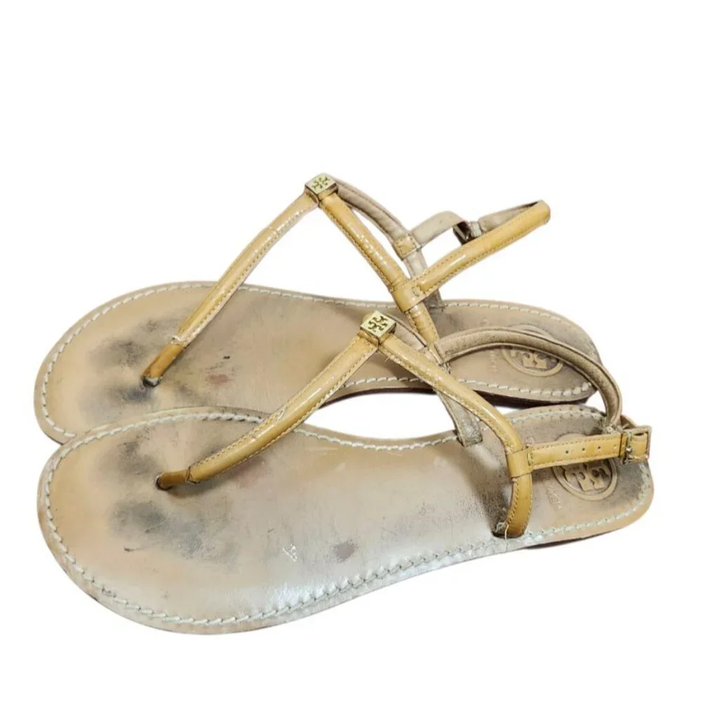 Tory Burch thong leather sandals size 8.5
